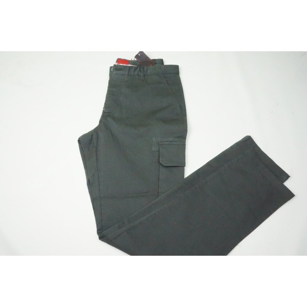 Isaia Comfort Project Gray Cargo Cotton Blend Pant 52R EU NEW